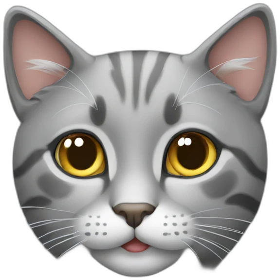 Cat grey emoji
