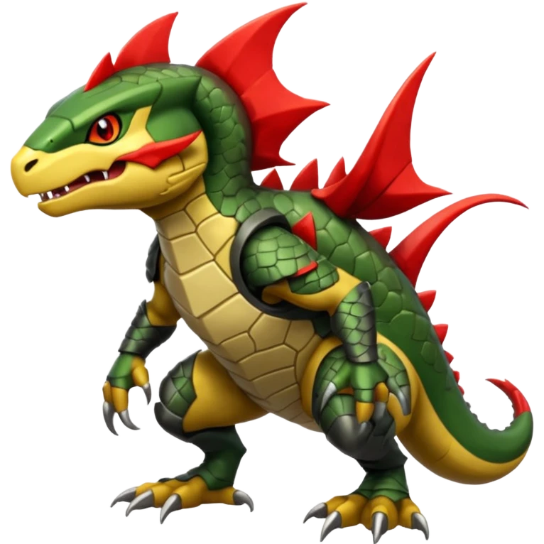 Haxorus-Axew-Fraxure-hybrid (full body) emoji