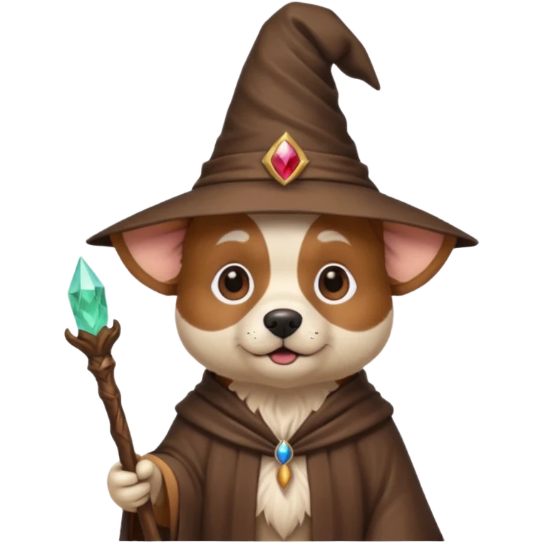 Dog wizard emoji