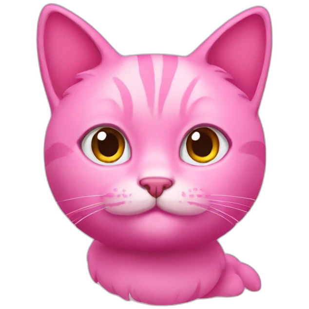 Pink cat  emoji