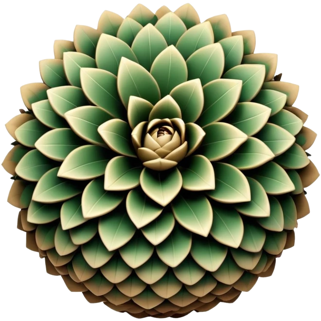 A spherical entity covered in overlapping scales resembling pine cones, able to curl into a perfect ball and unfurl into a star-shaped form with each point ending in a flower-like sensory organ.

 emoji