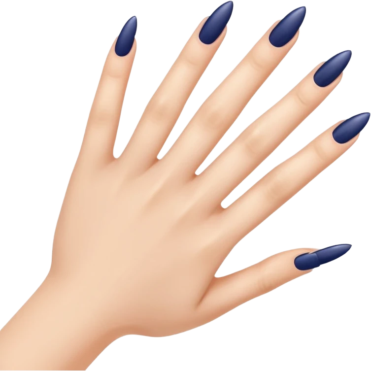 hand with natural manicure emoji