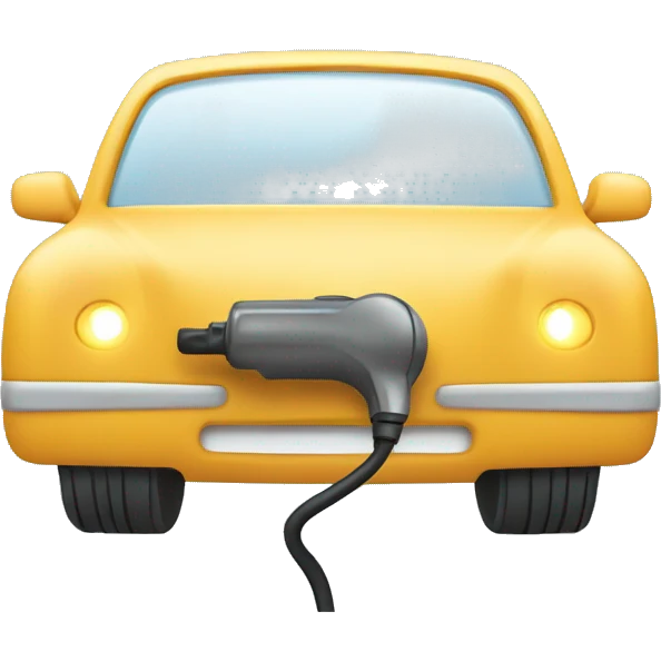 Electric car charger emoji