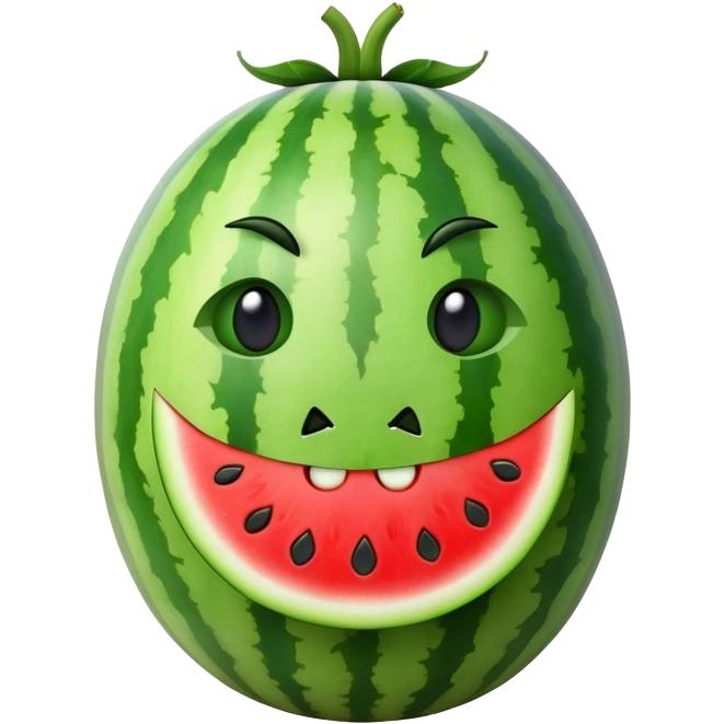 watermelon face emoji