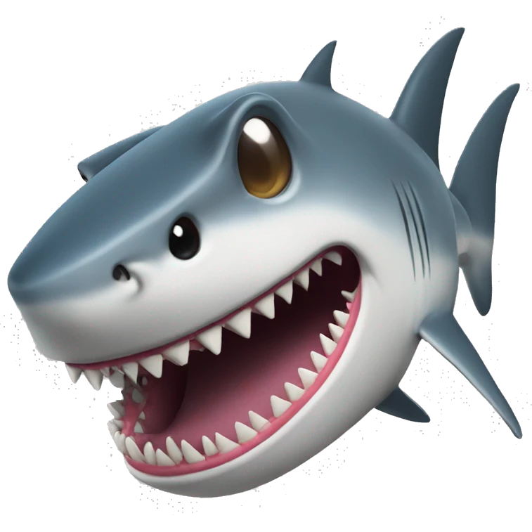 Freaky shark emoji