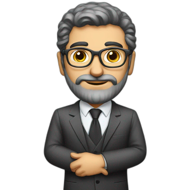 Mid age Iranian lawyer emoji