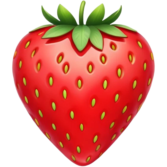 heart shaped strawberry emoji