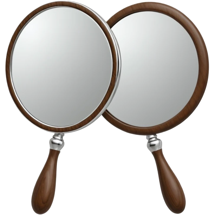 hand mirror, polished silver chrome, erotic vanity aesthetic emoji
