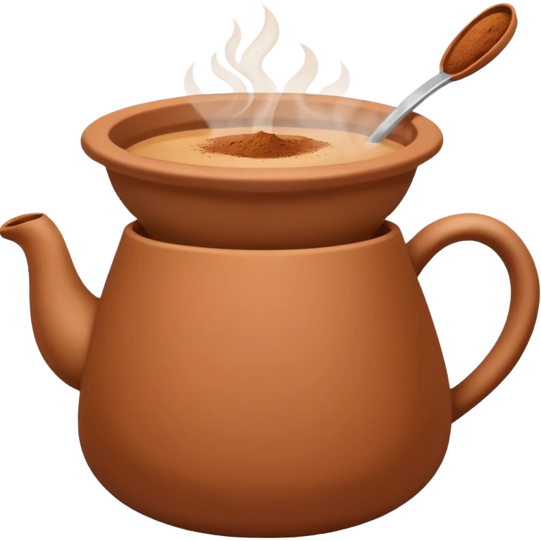 generate an ios genmoji of a chai in a kulhad emoji
