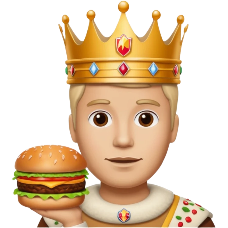 Burger King Crown guy meme emoji