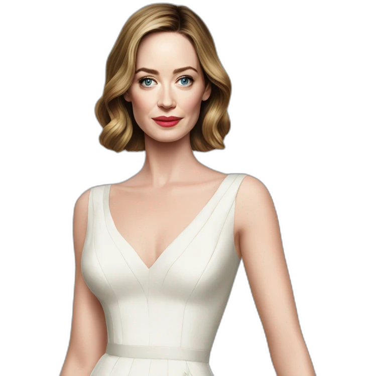 Emily Blunt cocktail dress emoji