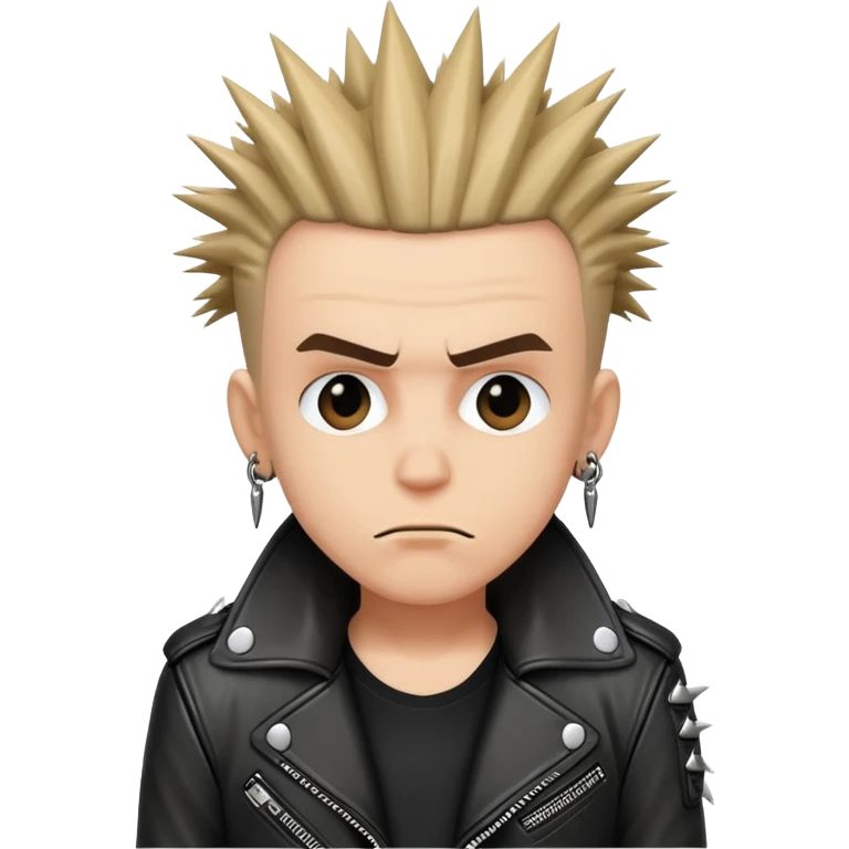Punk Rockwr hanging their head low emoji