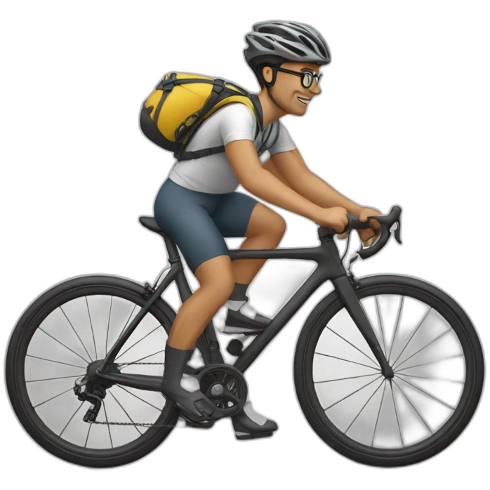 nerdy cyclist emoji