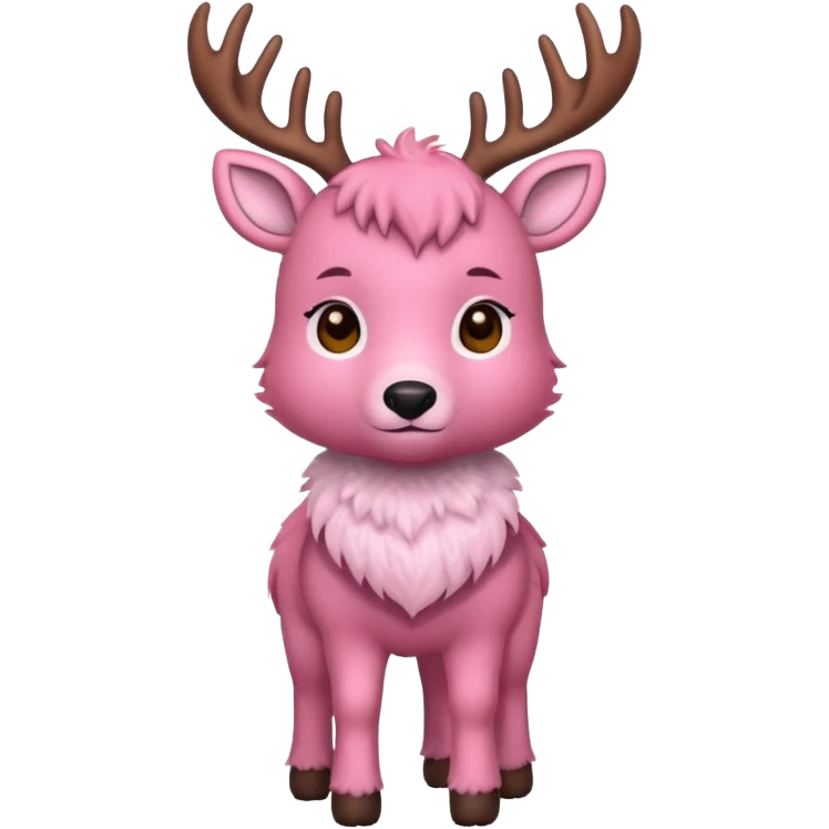 PINK DEER emoji
