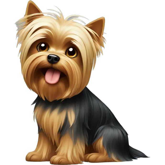 Funny Yorkshire Terrier emoji