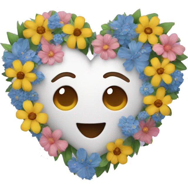 Heart with flowers emoji
