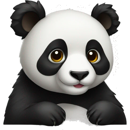 Black panda  emoji