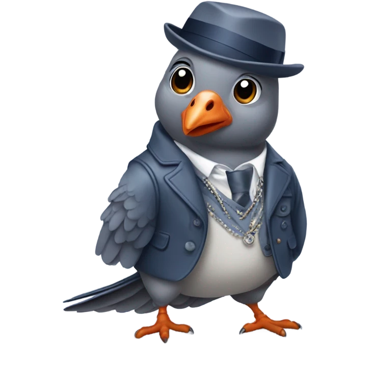 Fashion pigeon  emoji