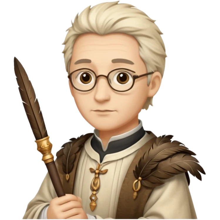 ancient Feathered pen scholar emoji
