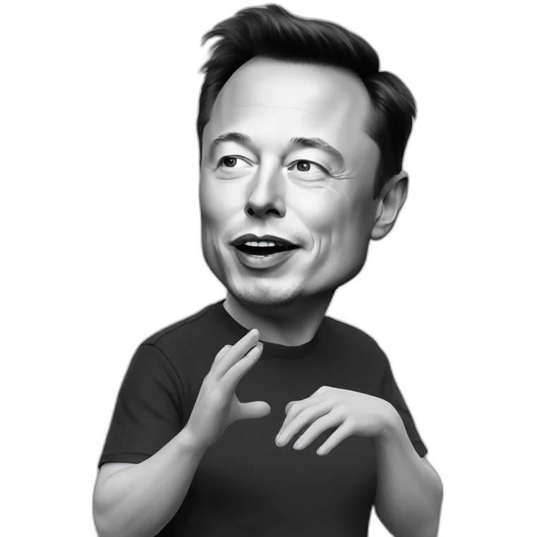 Elon Musk takes a puff emoji