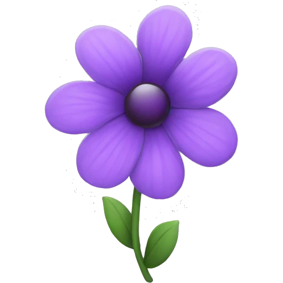 purple flower emoji