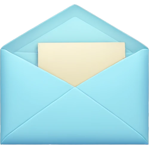 pastel blue envelope emoji