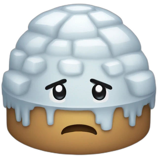 igloo tired face emoji