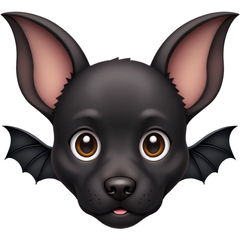 Dog that looks like bat emoji
