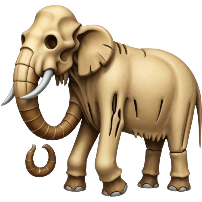skeleton of a mammoth emoji