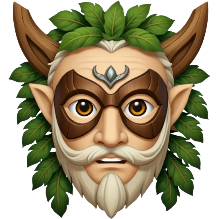 The Druid looks around the corner emoji