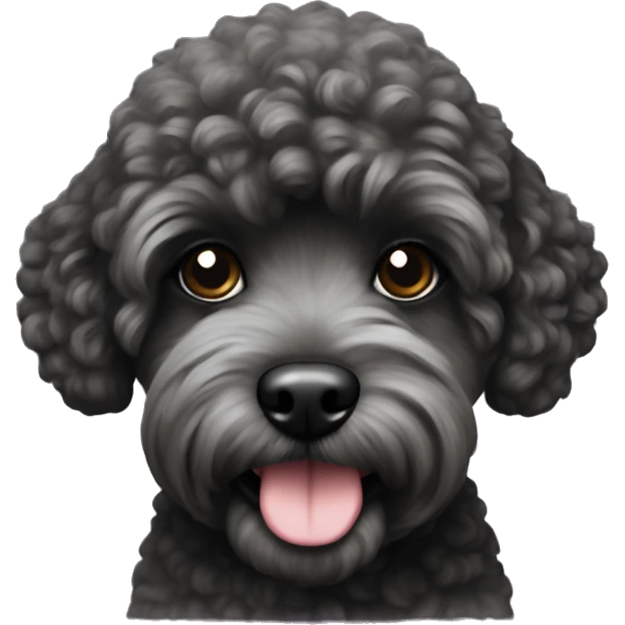 Maltees poo black  emoji