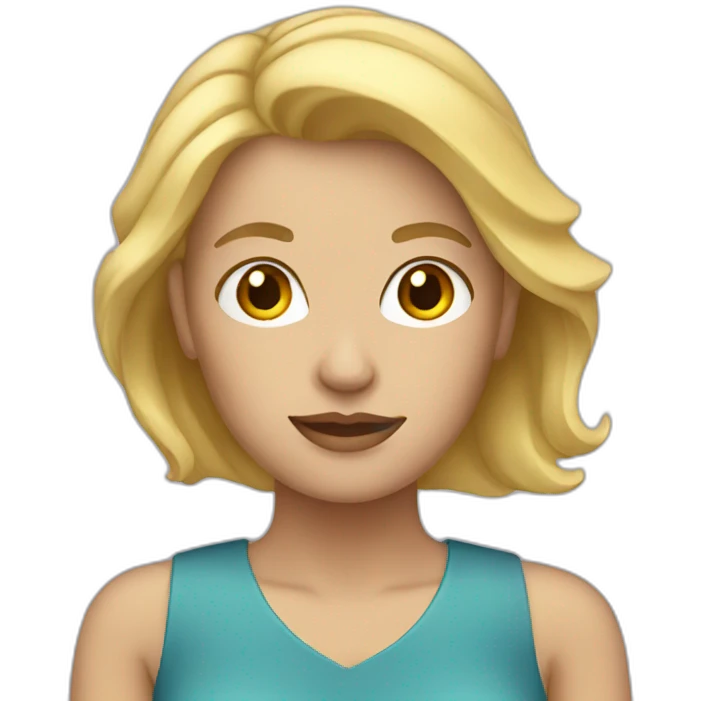 blonde woman emoji
