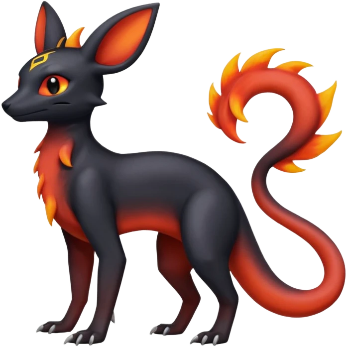 magma-gradients-colored Salandit-Umbreon-Flareon-Hybrid (Full body) emoji