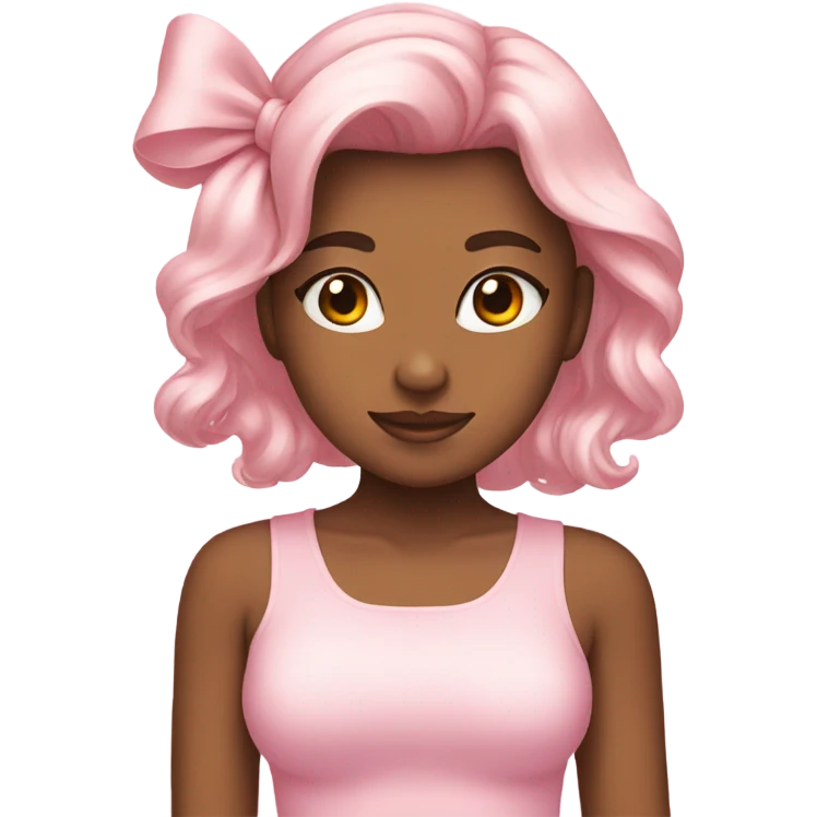 Light pink bows emoji