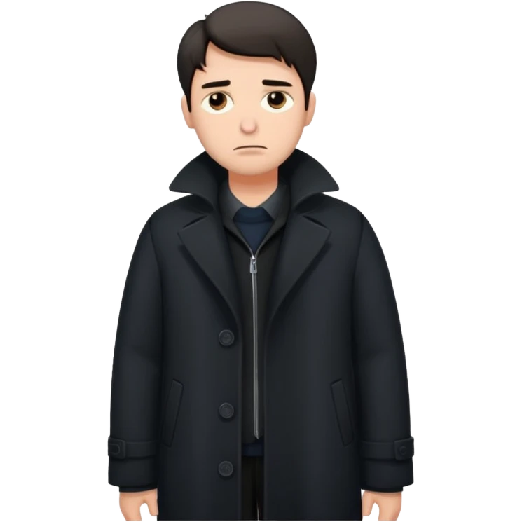 The sad man full body emoji