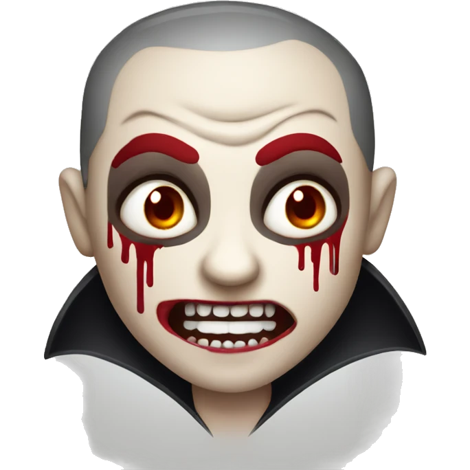 vampire with blood emoji