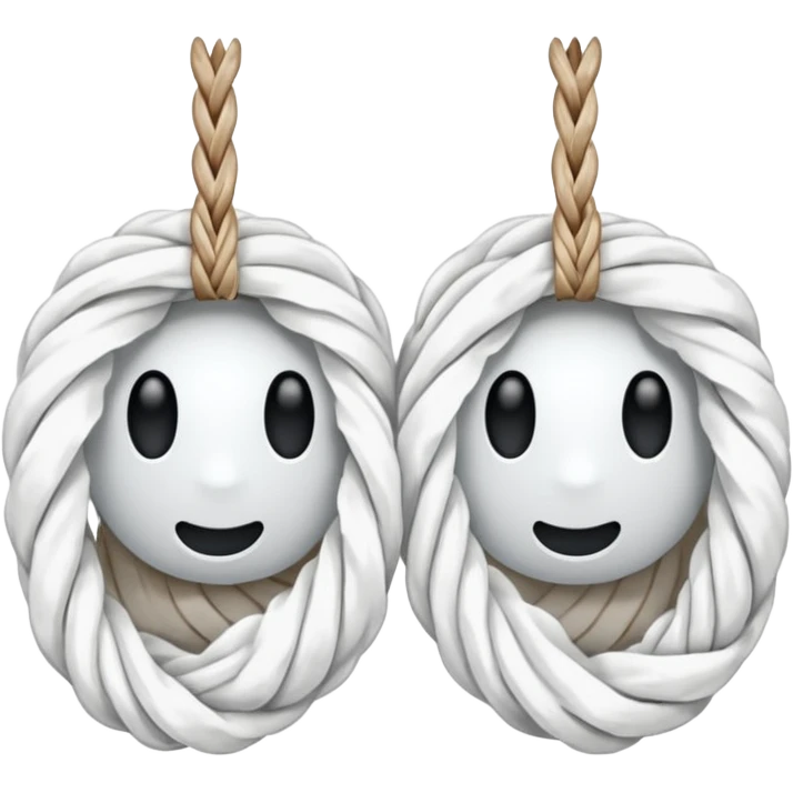 two ends of the thread emoji