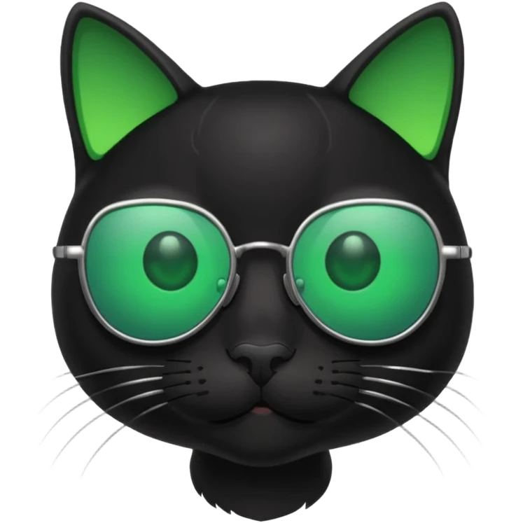 blackCat wearing sunglasses emoji
