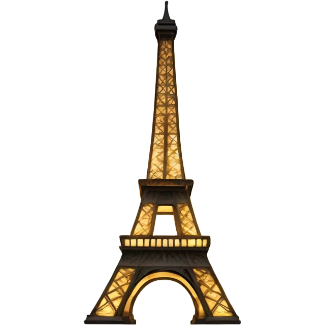 Eiffel Tower lit up  emoji