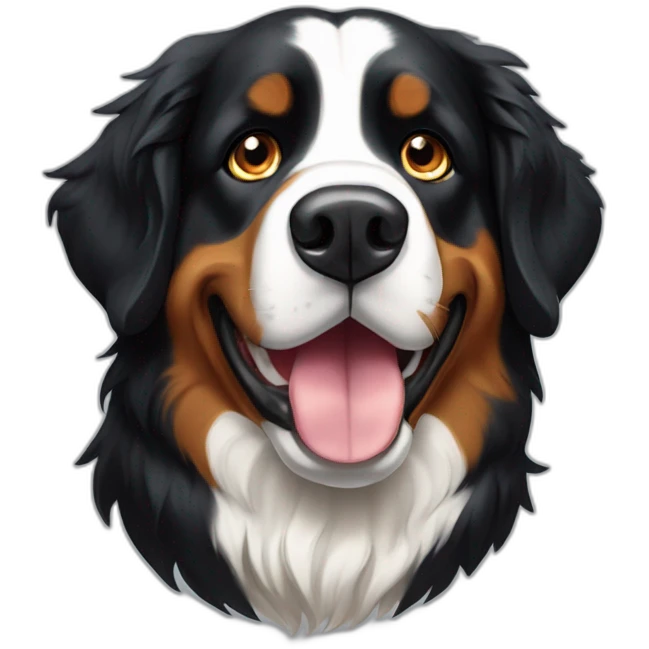Bernese mountain dog 007 emoji