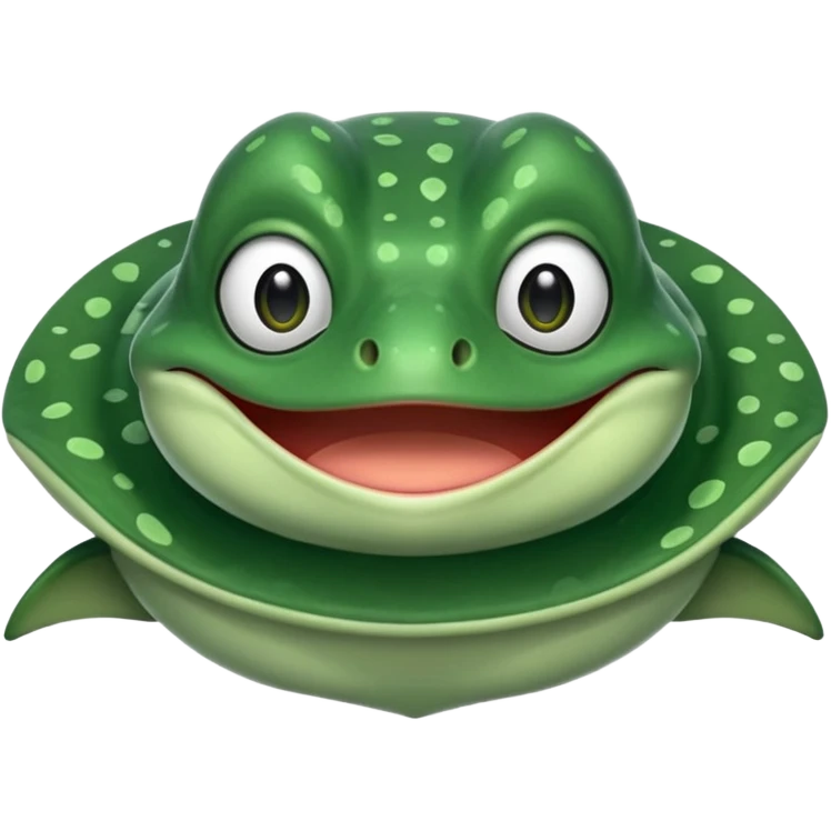 pepe the frog but as a stingray emoji