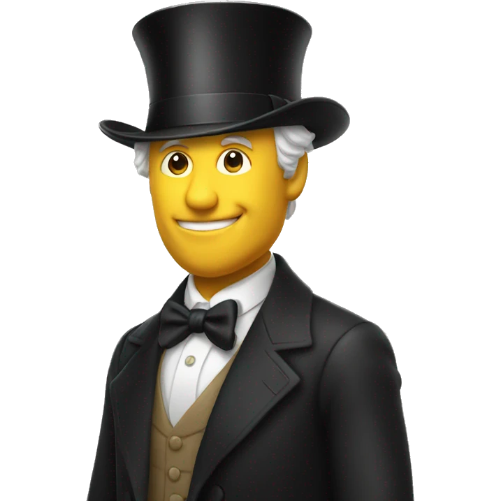 distinguished gentleman tipping his hat emoji