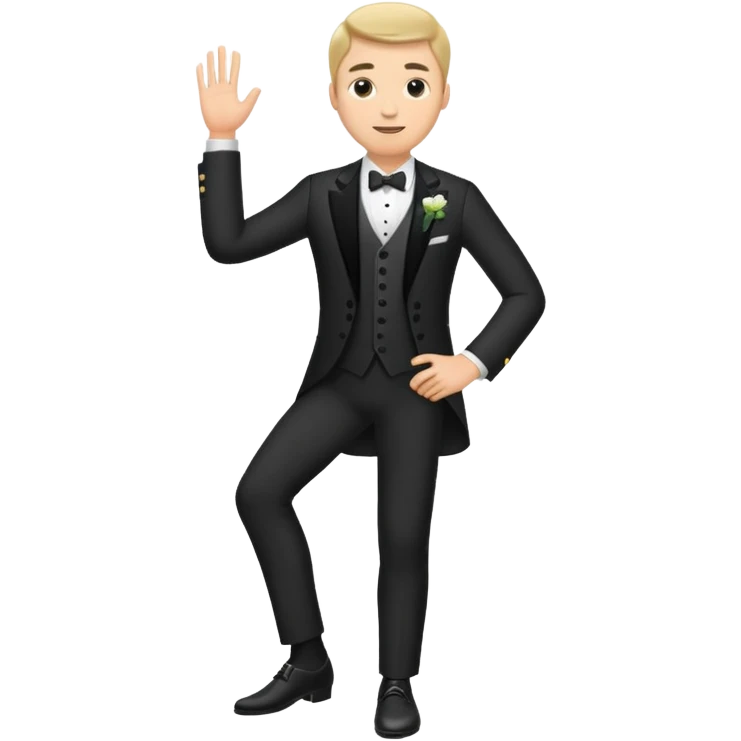 groom standing on foot emoji