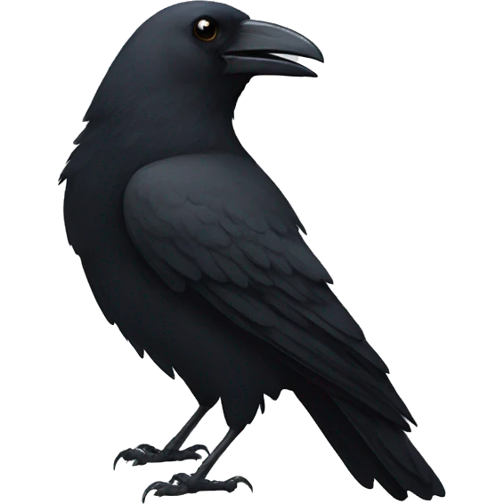 Crow emoji