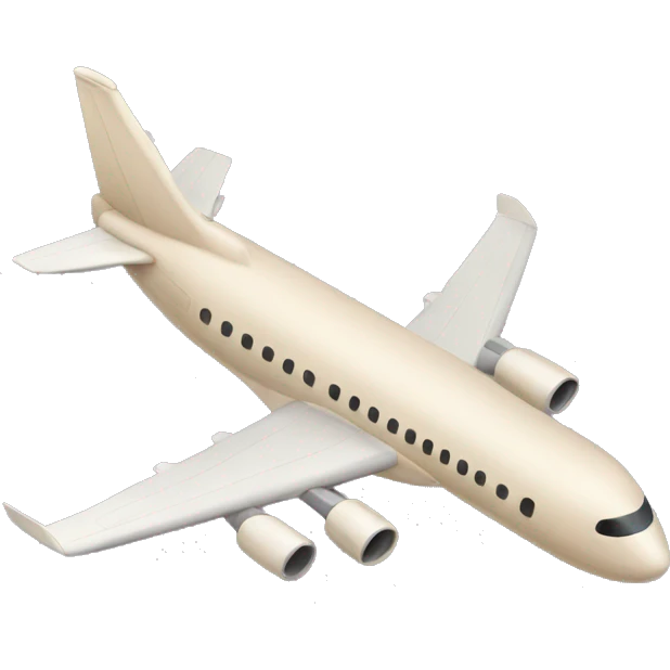 beige airplane emoji