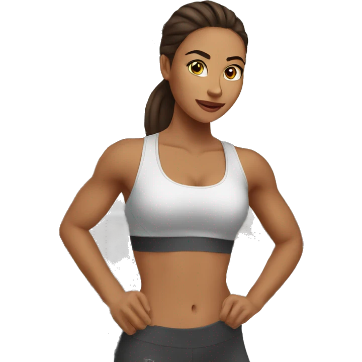 workout morning gal emoji