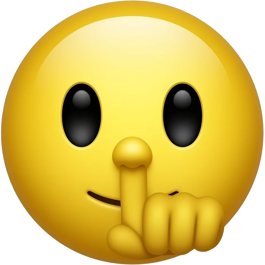 shhhh icon emoji yellow 🤫 emoji