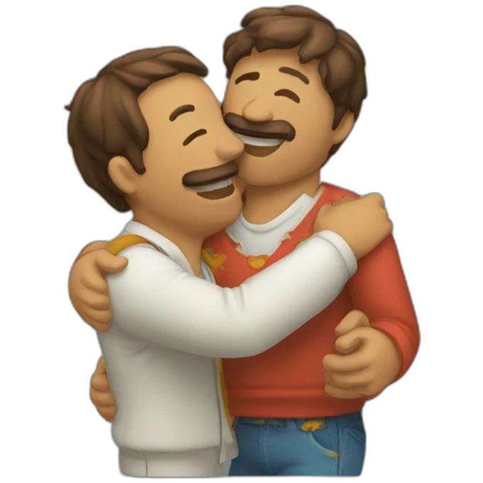 abrazo amigos emoji