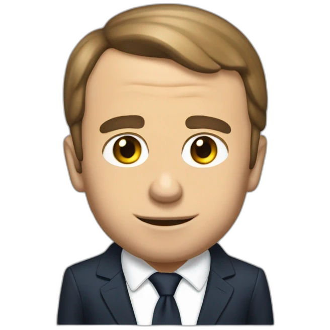 macron qui fait caca emoji