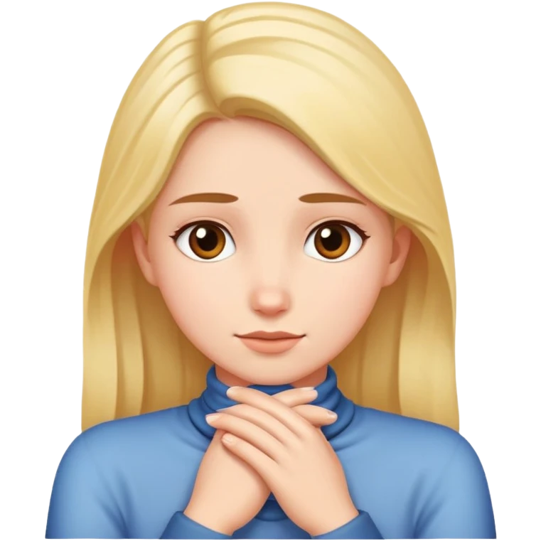 Girl crossing her hands across neck  emoji